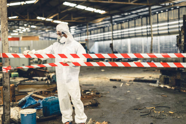 Professional Crime Scene Cleanup technician working in Bridgeport, CT